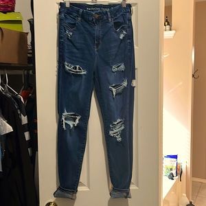 American Eagle outfitters curvy high rise jegging.